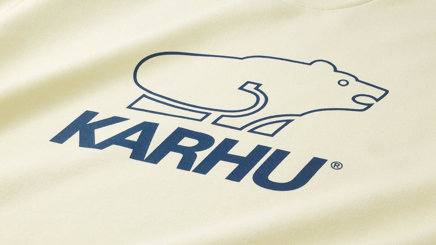 Karhu basic logo sweatshirt - Marshmallow / Blue Print KA00214-MMBP