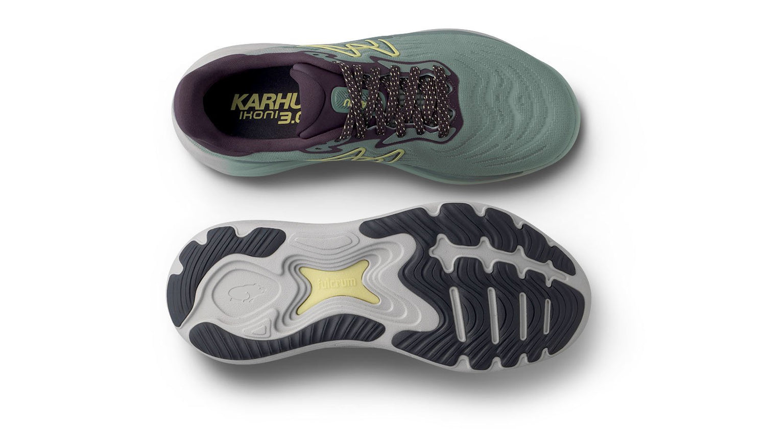 Karhu mens ikoni 3.0 green milieu / dusty yellow F102015 | Running shoe