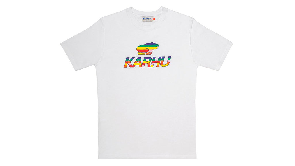 Karhu team college tshirt white multi colour alone