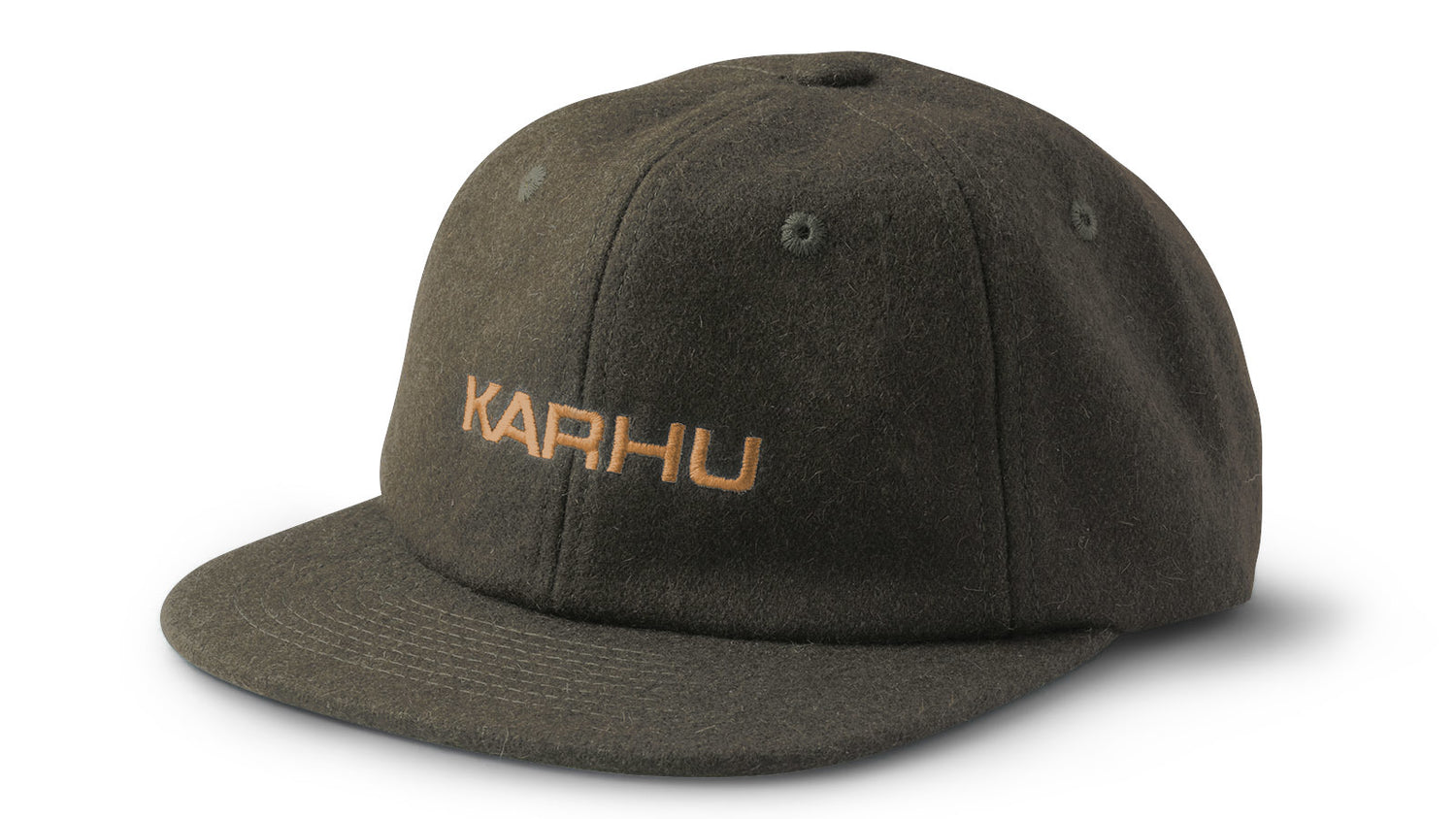 Karhu logo cap - dark olive / brown sugar