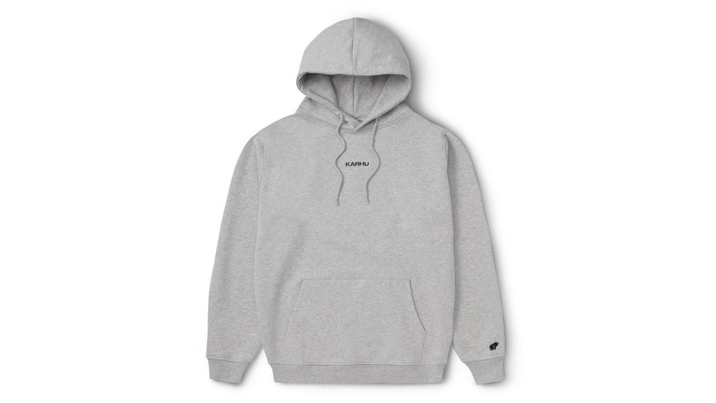 Logo hoodie - heather grey / jet black