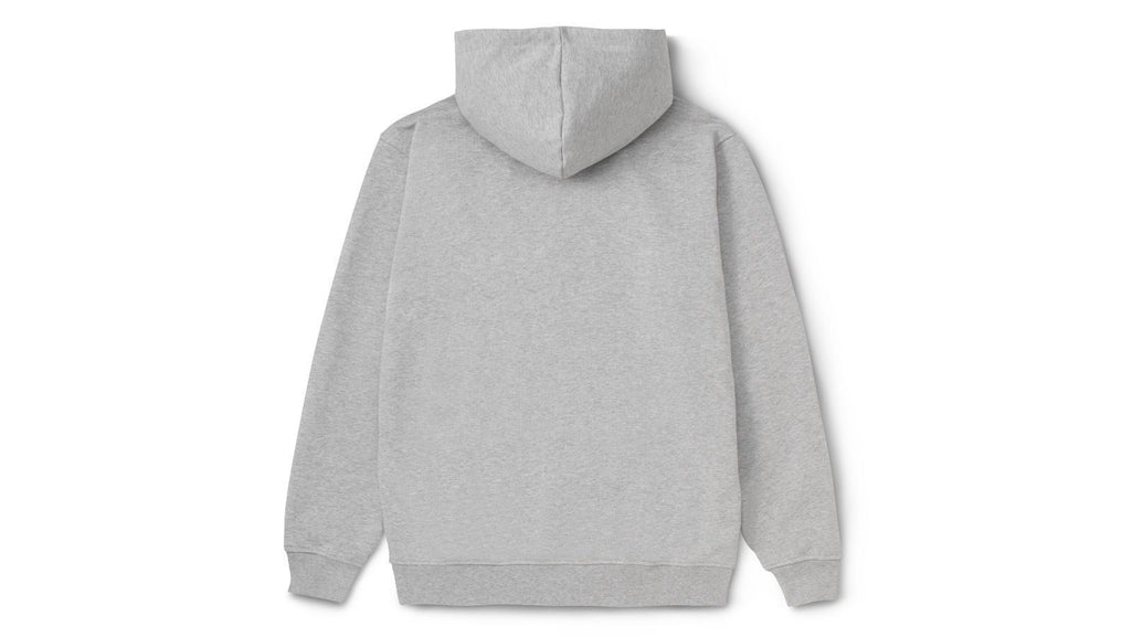 Logo hoodie - heather grey / jet black